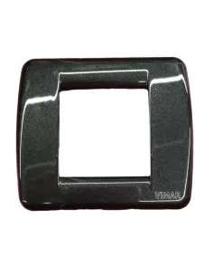 Vimar 17093.23 Idea Round Plate 1/2 Modules Metallic Anthracite